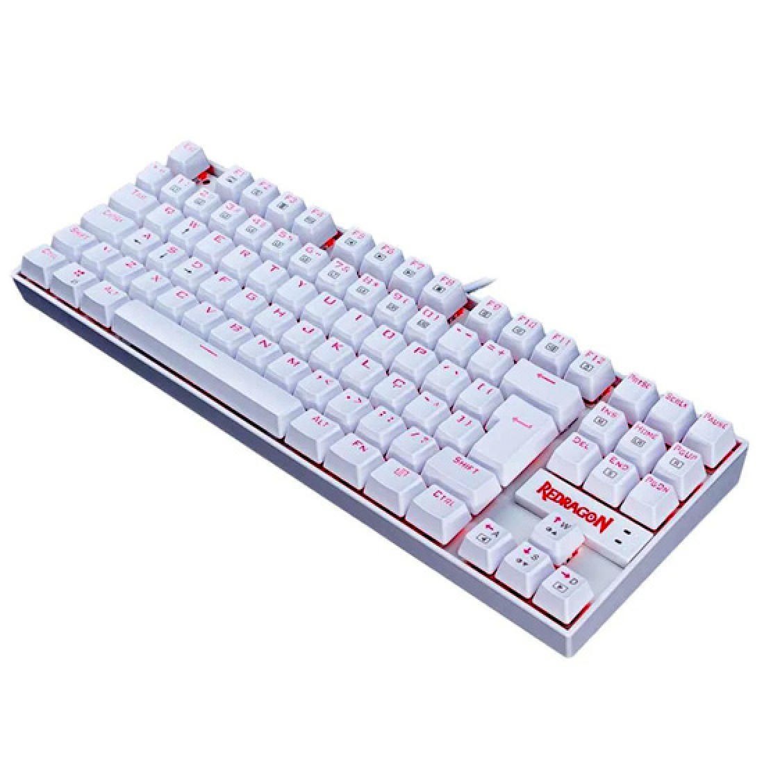 Redragon K552WGL-RGB Kumara Wired Mechanical Keyboard - White/Grey